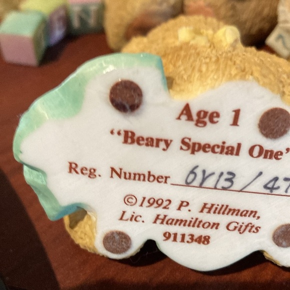 Priscilla Hillman Charished Teddy's birthday bears collection age 1-10 1992-2000 - Picture 8 of 8
